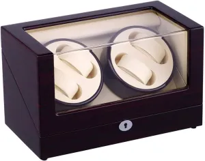 Watch Winder Box Watches Automatic Watch cure southeast sculpt competence Winder Box with 4 Winder Positions 4 Modes Wood Shell Watches Automatic Watch Winder Box Wooden Storage Case Watch Winder Box Automatic 