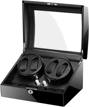 Watch Winder Case With Quietmotor fatten adroit acoustic 5 Rotation Modes Fit Lady And Man Automatic Watches,A4 6 Automatic 