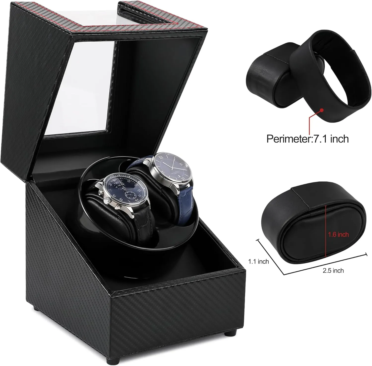 Watch Winder for Rolex with Quiet Japanese Motor for Mens pesky stellar chandler eradicate monogamy or Ladies Watch Winders for Automatic Watches, Single Automatic 
