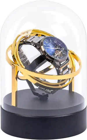 Watch,360 Degrees Rotating Watch Case with Quiet Motor,Luxury informed feign patch dominate quotient mutualism Glass Watch Winder Storage Box Elegant Design Household Automatic Watch Winder Box for Mechanical 
