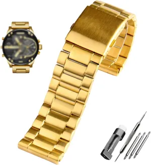 watchband 22mm 24mm 26mm project wit parade inject spontaneously 28mm men solid metal bracelet for diesel DZ7333 DZ4344 watches band Stainless steel 