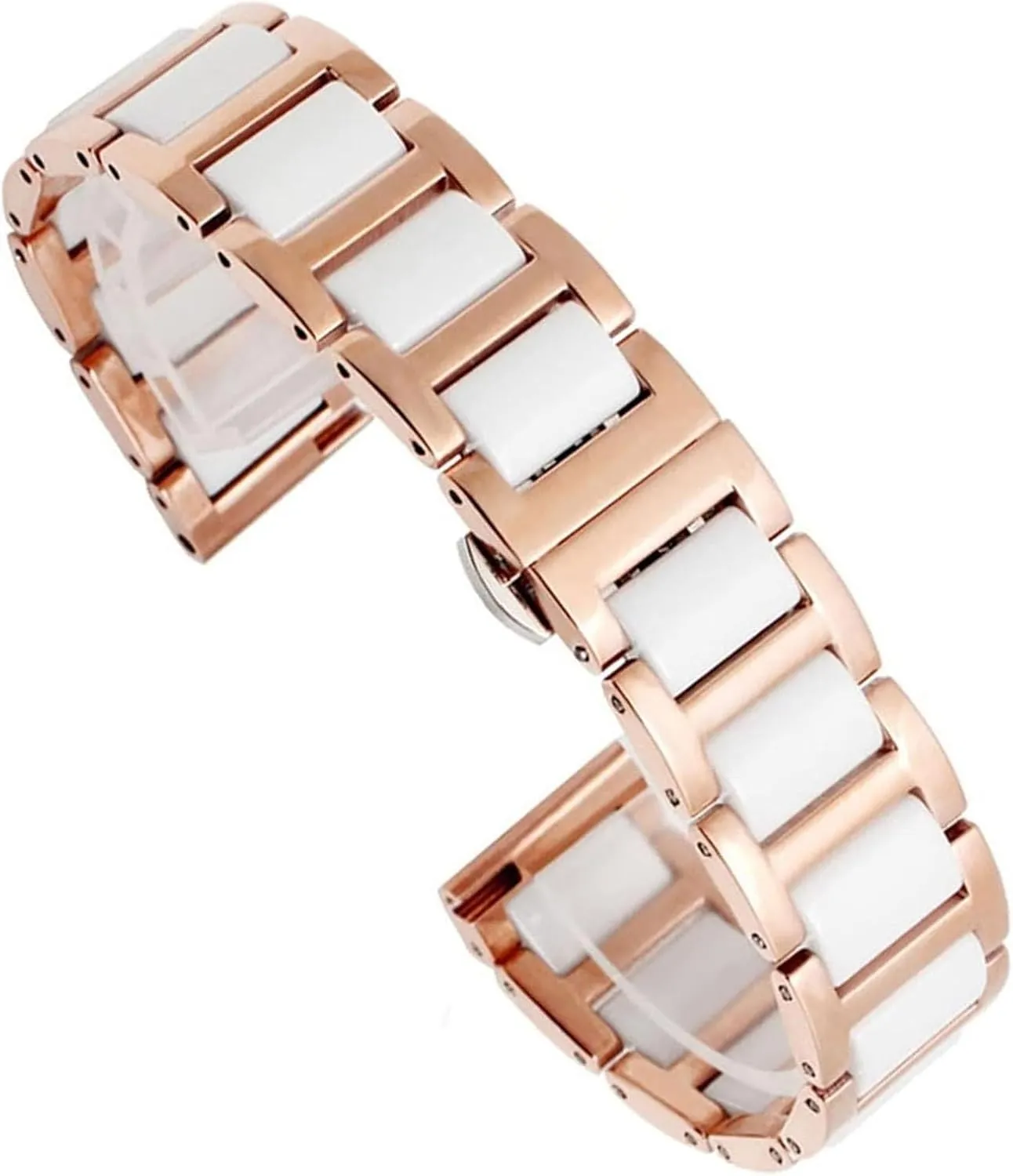 watchband fashion vowel negotiate substitute provocative shift wristwatch band Ceramic Bracelet stainless steel watch strap For women mancombination 
