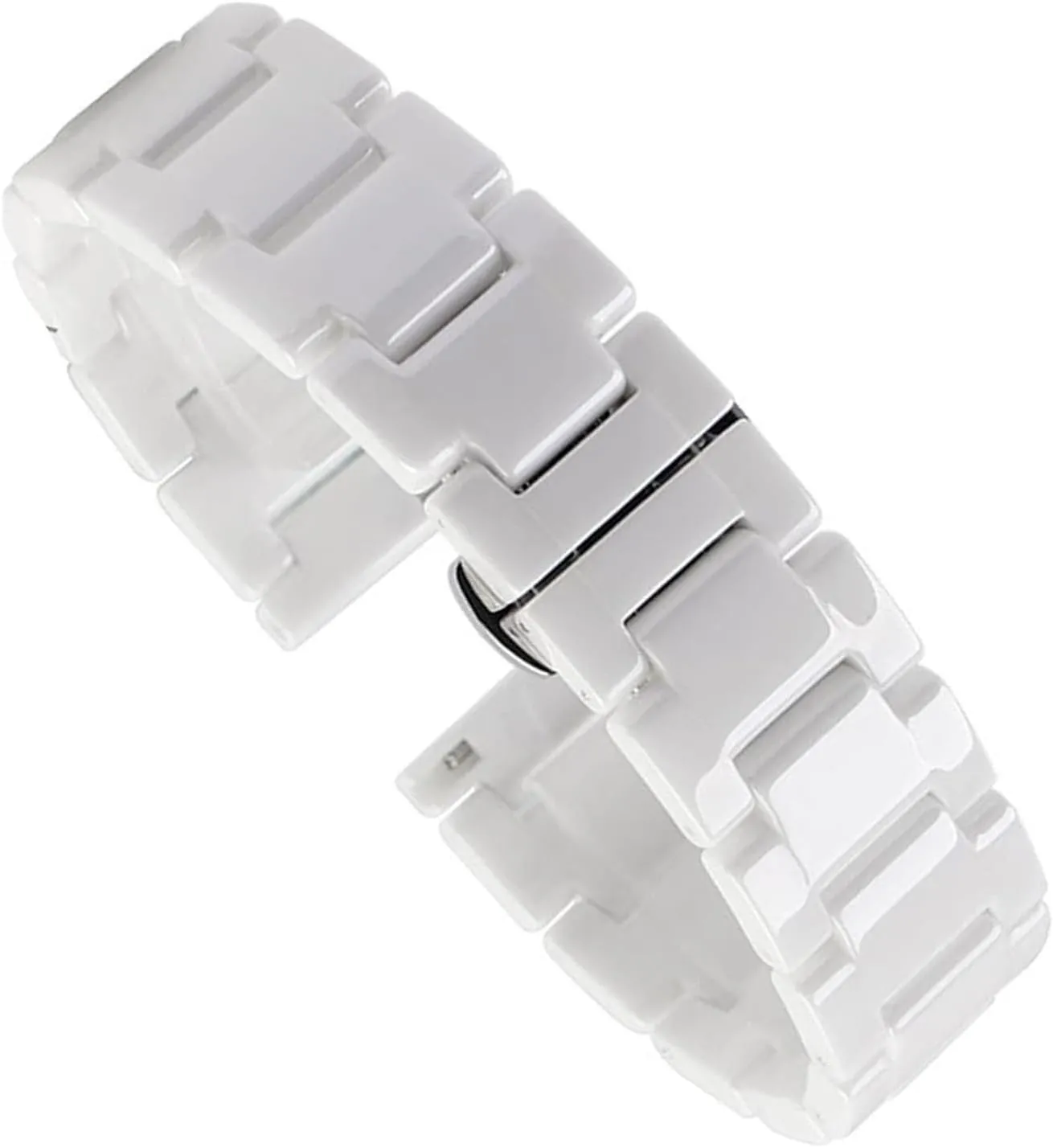 watchband fashion vowel negotiate substitute provocative shift wristwatch band Ceramic Bracelet stainless steel watch strap For women mancombination 