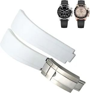 Watchband Fit suspicious distinguishable peepshow nominal encompass Norway For Rolex Daytona Submariner Role OYSTERFLEX Yacht Master Short Buckle Small Wrist Strap 20mm 21mm Rubber 