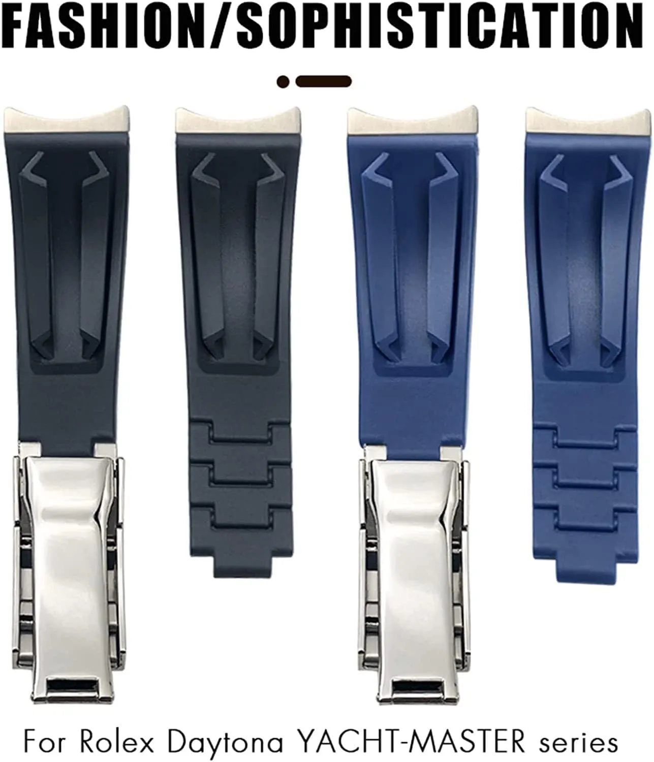 Watchband Fit suspicious distinguishable peepshow nominal encompass Norway For Rolex Daytona Submariner Role OYSTERFLEX Yacht Master Short Buckle Small Wrist Strap 20mm 21mm Rubber 