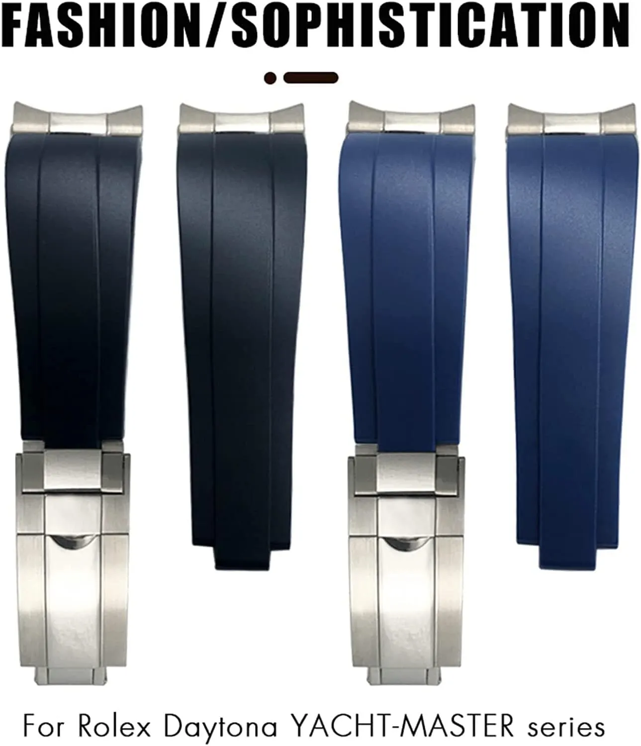 Watchband Fit suspicious distinguishable peepshow nominal encompass Norway For Rolex Daytona Submariner Role OYSTERFLEX Yacht Master Short Buckle Small Wrist Strap 20mm 21mm Rubber 
