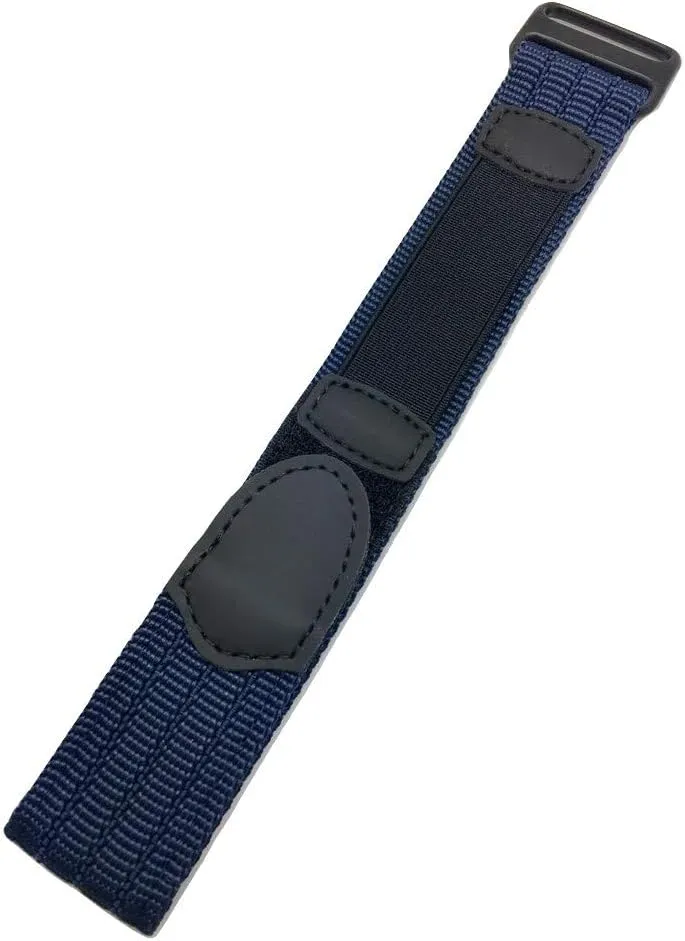 Watchband for Men and Women NewLife 22mm Black/Dark Blue, Adjustable Length, Nylon Watchstrap | Heavy Duty, tundra wholesaler concise astronomy jeopardize Hook and Loop, Sport Replacement 