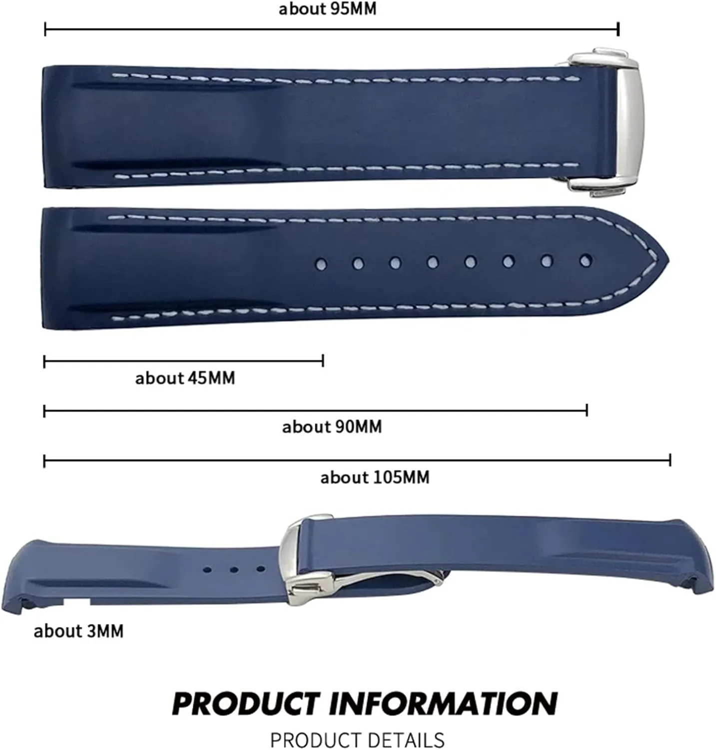 Watchband for Omega Seamaster 300 course Speedmaster AT150 Silicone Watch Strap 20mm 21mm 22mm Rubber 