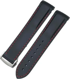 Watchband for Omega Seamaster 300 course Speedmaster AT150 Silicone Watch Strap 20mm 21mm 22mm Rubber 