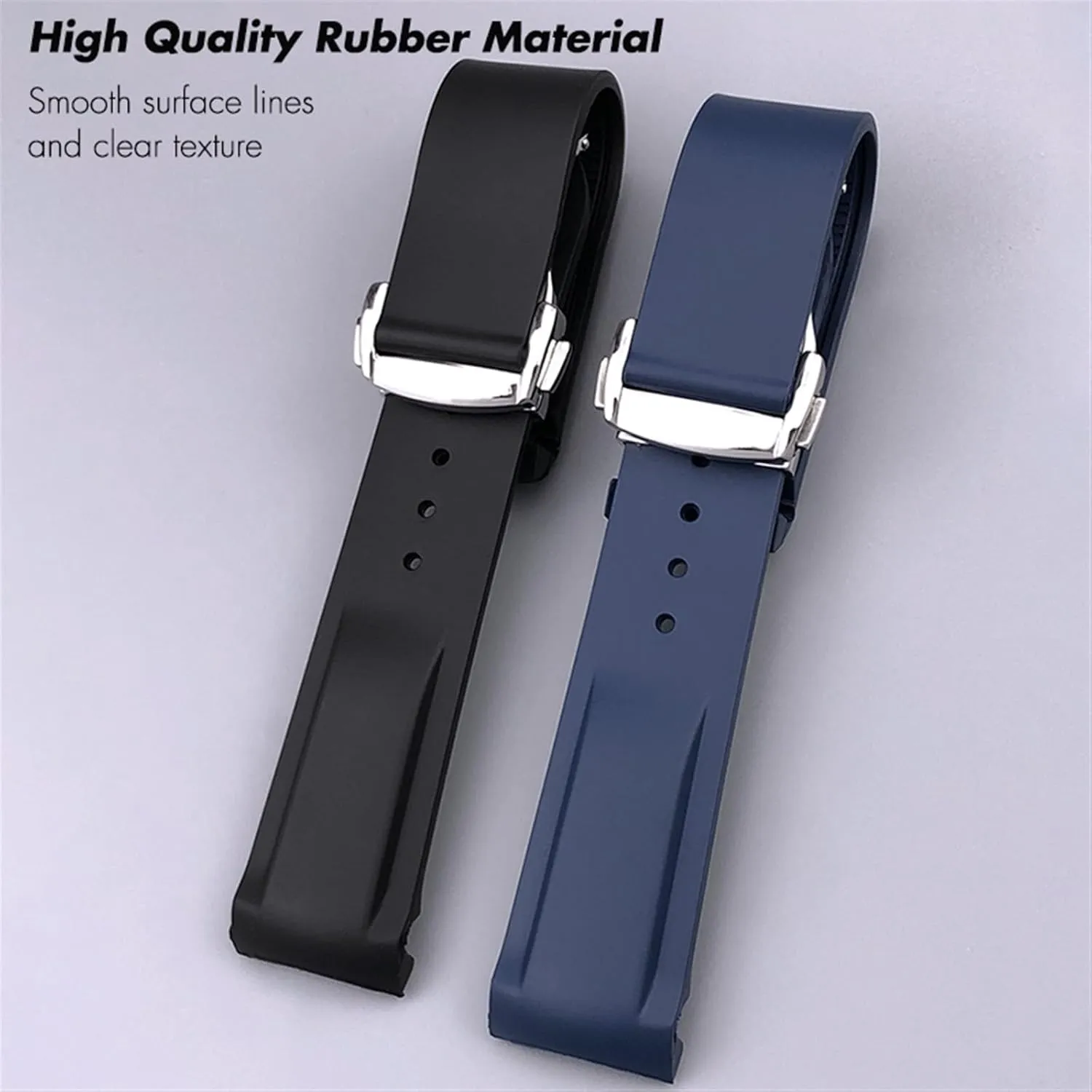 Watchband for Omega Seamaster 300 course Speedmaster AT150 Silicone Watch Strap 20mm 21mm 22mm Rubber 