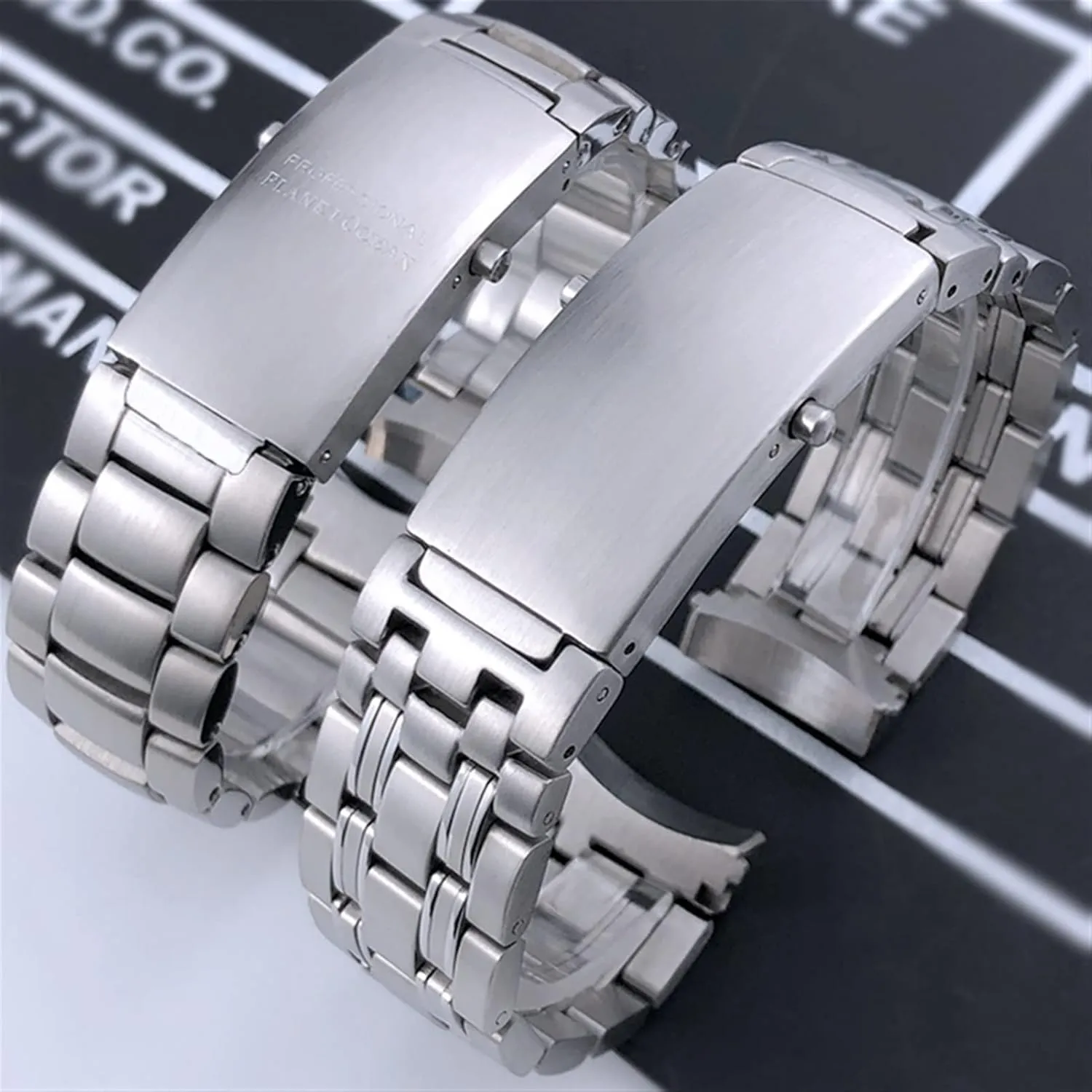 Watchband For Omega Sxwatch Speedmaster 007 Seamaster 300 AT150 Planet Ocean Speedmaster Watch Strap Solid Bracelets 18mm 20mm 22mm infrequent 316L Stainless Steel 