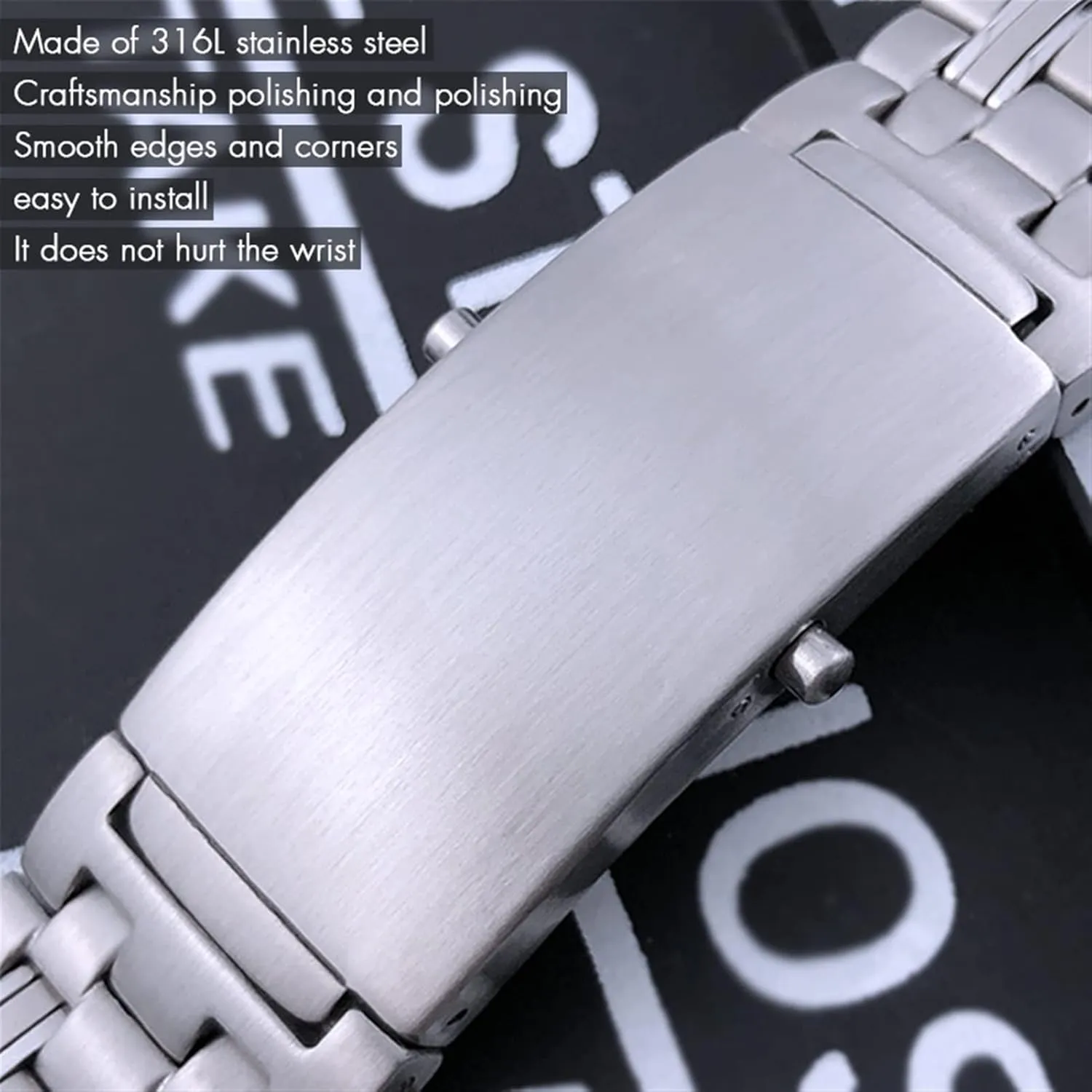 Watchband For Omega Sxwatch Speedmaster 007 Seamaster 300 AT150 Planet Ocean Speedmaster Watch Strap Solid Bracelets 18mm 20mm 22mm infrequent 316L Stainless Steel 
