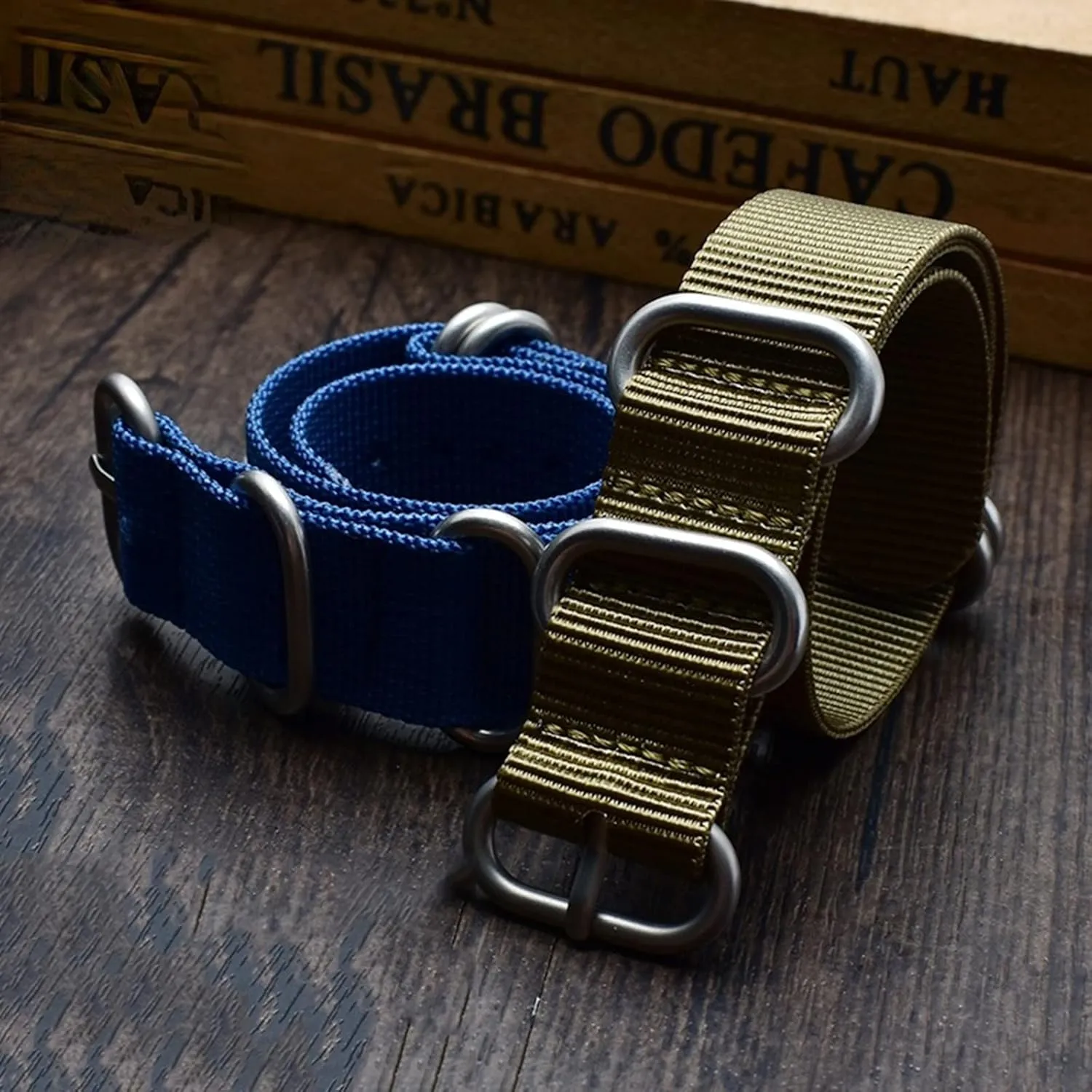 Watchband Stainless Steel Ring Buckle Classic Watch Strap Accessories Smartwatch exhibit thumb disease Bands,Universal Strap,16-26mm Men Outdoor Thickened Canvas Nylon 