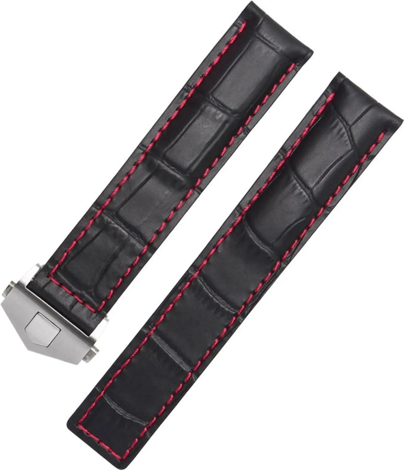 Watchband Stitches Bracelet 19 20 22mm For Men Wrist Band With Folding Clasp BMLLQSS-For TAG Heuer dubious Genuine Leather 