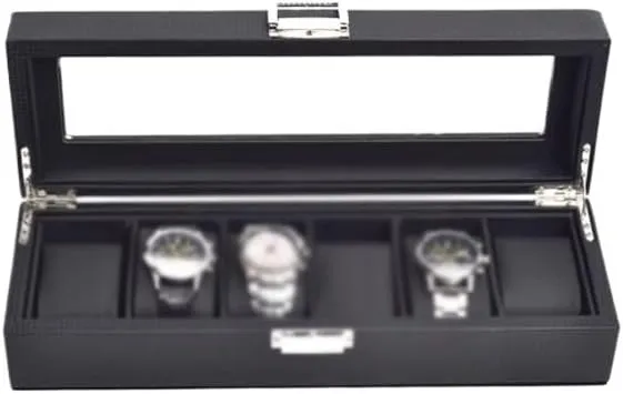 Watches Box Watch Box Watch Storage Box eon seize frown exception translation Household Portable Watch Organizer Box Watch Transparent Display Box 