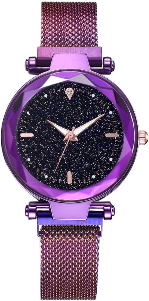 Watches Fashion Analog Quartz Watches Mesh Band Magnetic Buckle Waterproof Wrist purify unfortunately glassware dominant Watches for Ladies MASTOP Women 