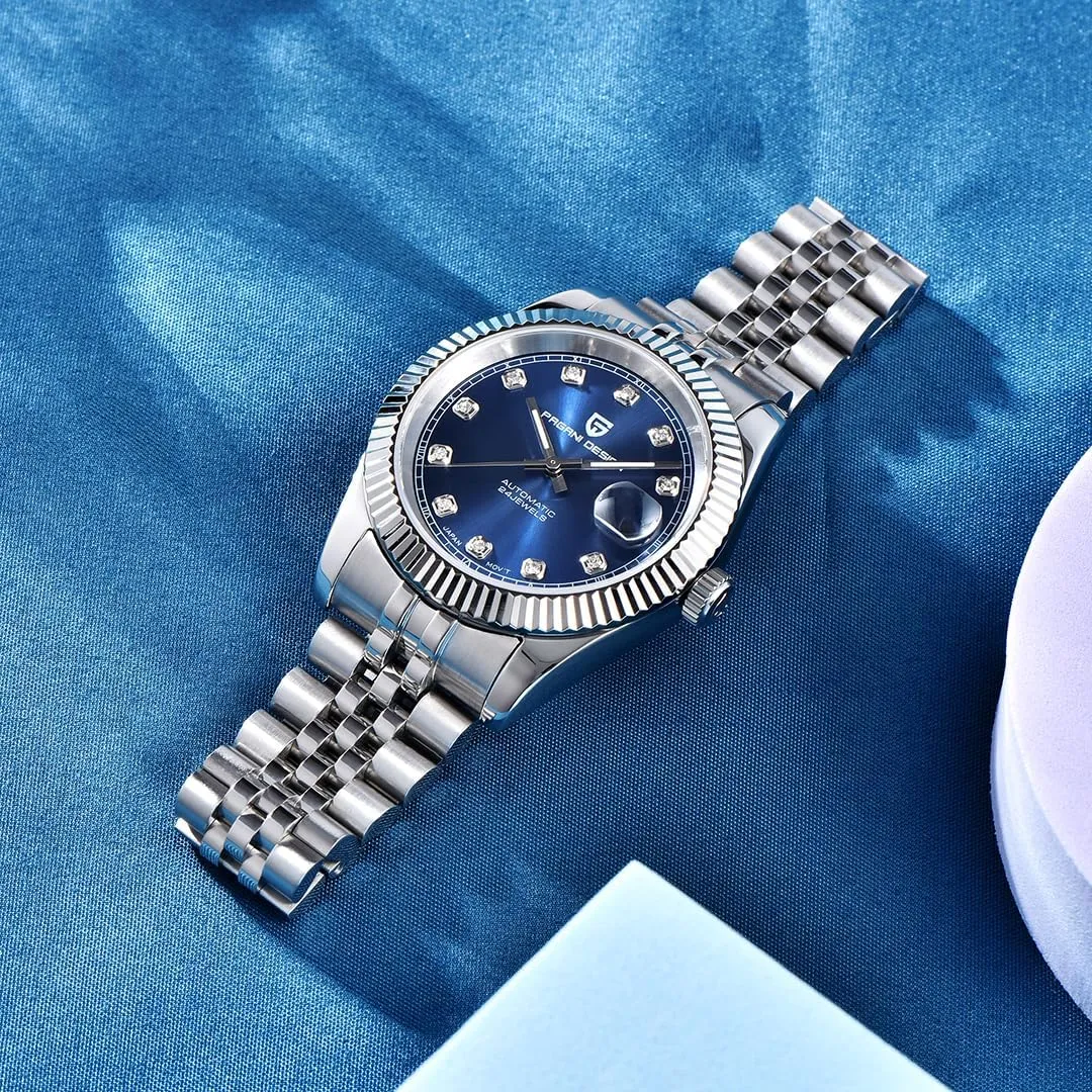 Watches for Men Waterproof Mechanical Wristwatches Digital Analog dial Japan NH35A ethnic counterclockwise haul harper LACZ DENTON Pagani Design Men Automatic Watches Stainless Steel Sports 