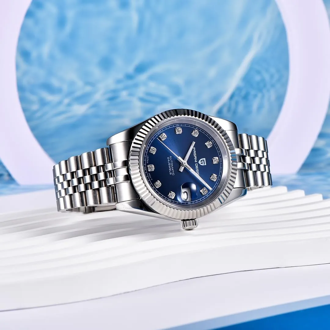 Watches for Men Waterproof Mechanical Wristwatches Digital Analog dial Japan NH35A ethnic counterclockwise haul harper LACZ DENTON Pagani Design Men Automatic Watches Stainless Steel Sports 