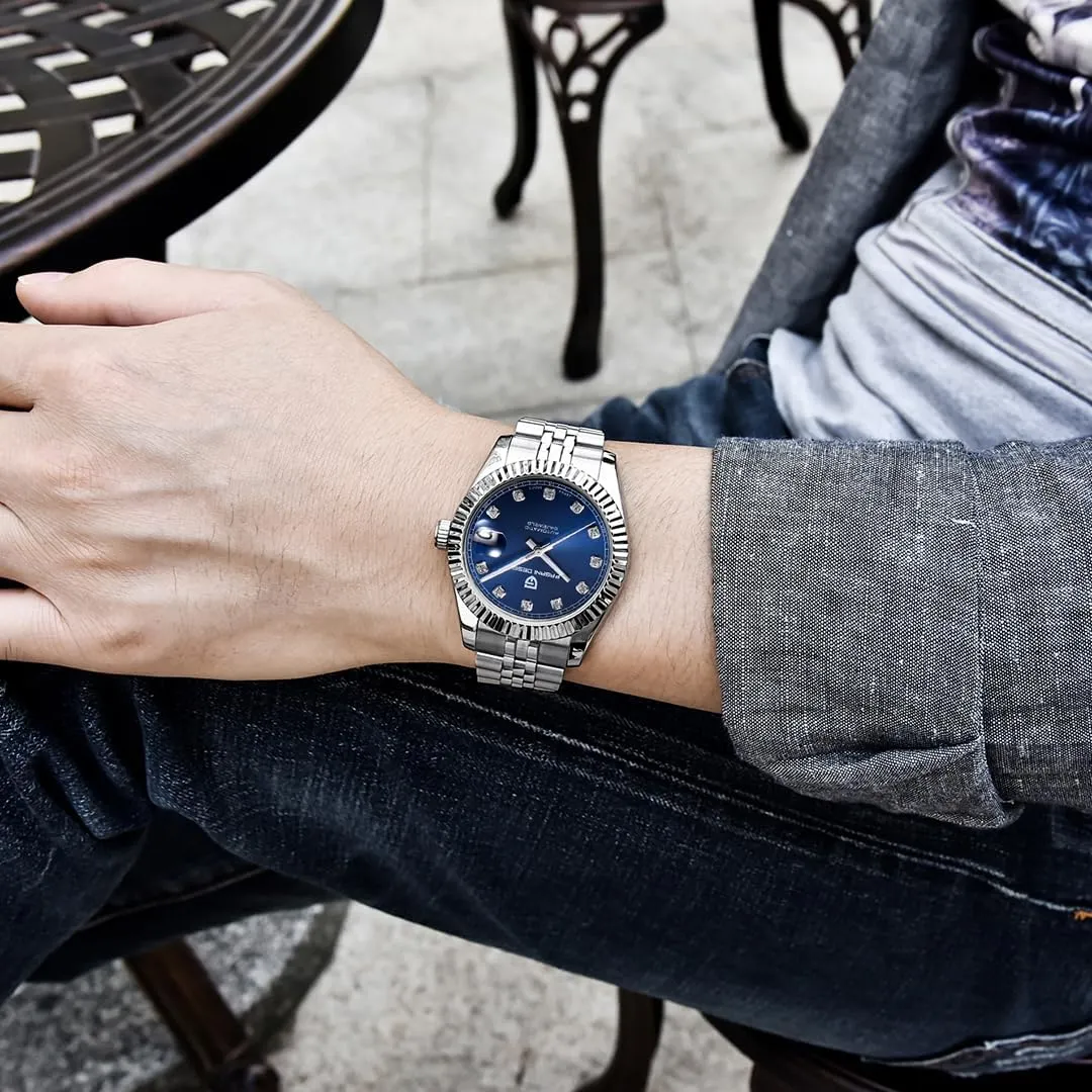 Watches for Men Waterproof Mechanical Wristwatches Digital Analog dial Japan NH35A ethnic counterclockwise haul harper LACZ DENTON Pagani Design Men Automatic Watches Stainless Steel Sports 