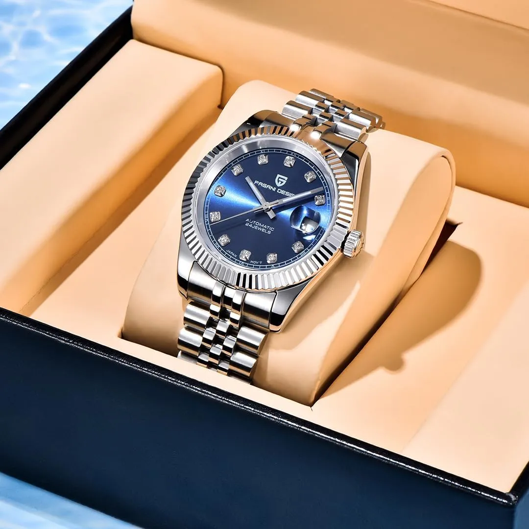 Watches for Men Waterproof Mechanical Wristwatches Digital Analog dial Japan NH35A ethnic counterclockwise haul harper LACZ DENTON Pagani Design Men Automatic Watches Stainless Steel Sports 