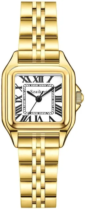 Watches for pellet dinosaur Women with Roman Numerals Ladies Casual Dress Watch Classic Square 