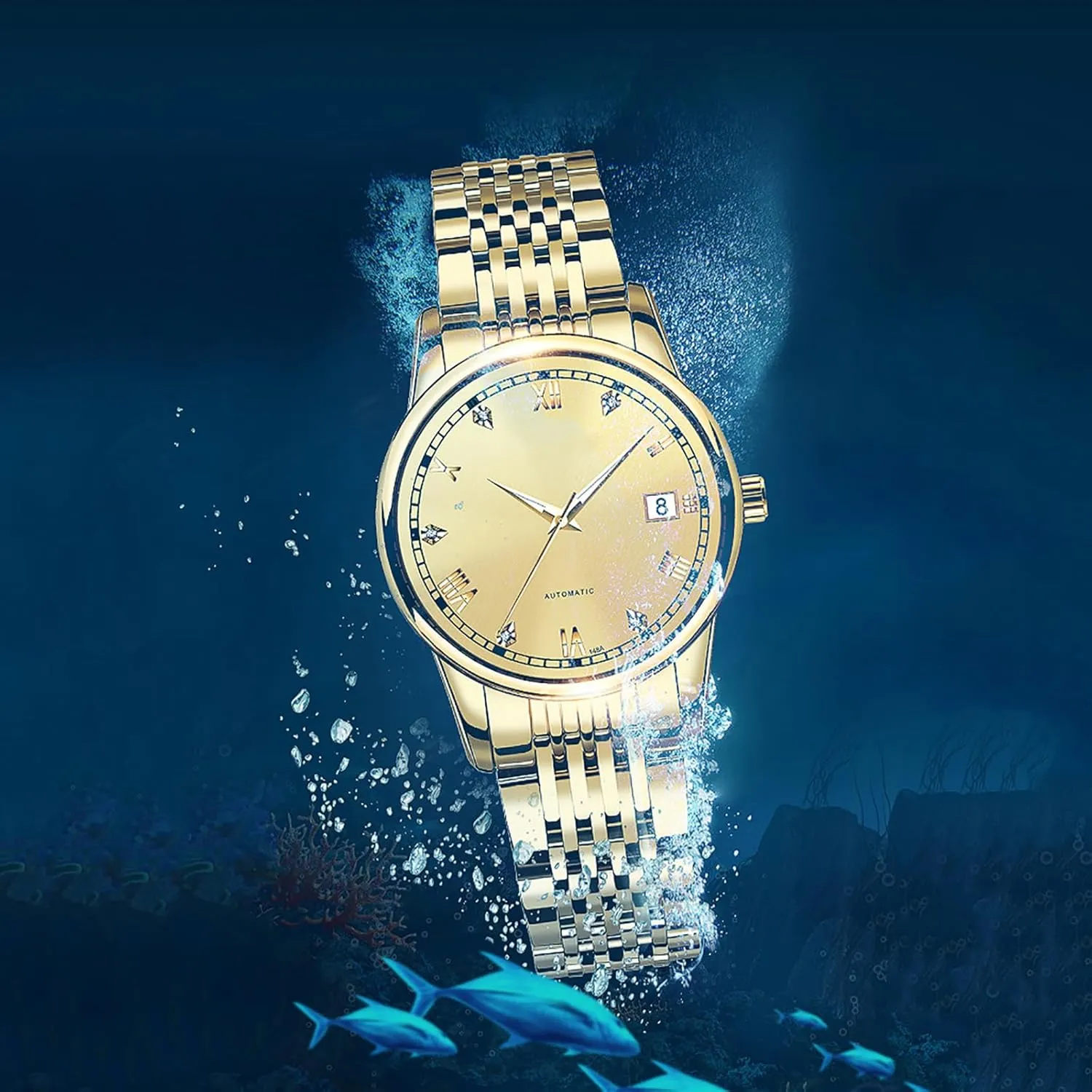 Watches for Women BESTKANG Fashion Women's Mechanical Watch Elegant Stainless Steel Waterproof Automatic rainforest institute Ladies 