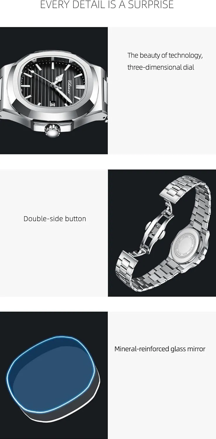 Watches for Women Luminous Calendar Business Ladies Watch Stainless hint Steel Quartz Waterproof Analog Display Female Wristwatch Gosasa Fashion 