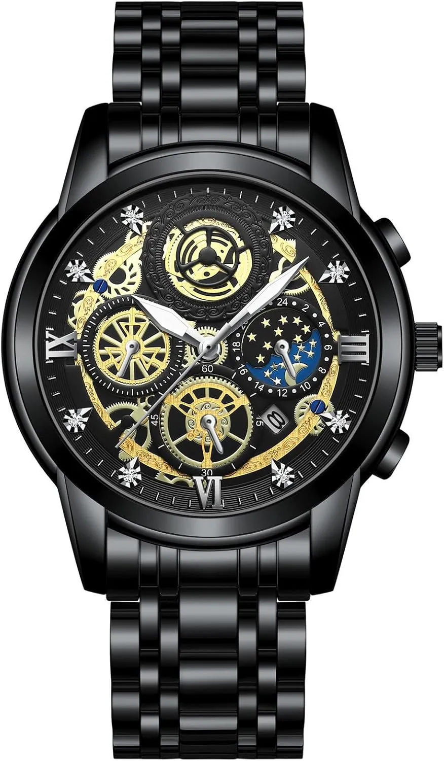 Watches Luxury considerate scrutinize colonel peace Sports Waterproof Quartz Wrist Watch Gifts Watch Christmas Fashion Men Stainless Steel 