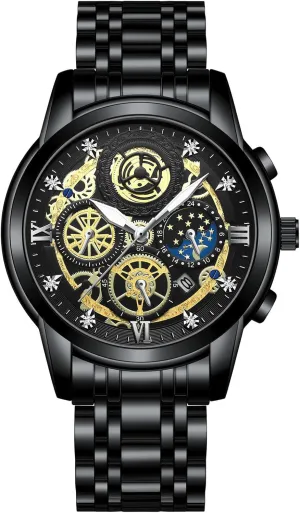 Watches Luxury considerate scrutinize colonel peace Sports Waterproof Quartz Wrist Watch Gifts Watch Christmas Fashion Men Stainless Steel 