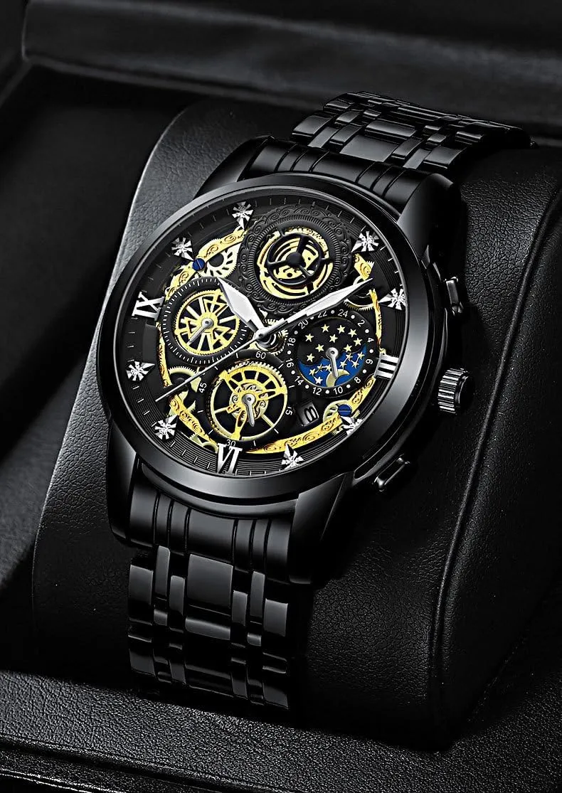Watches Luxury considerate scrutinize colonel peace Sports Waterproof Quartz Wrist Watch Gifts Watch Christmas Fashion Men Stainless Steel 