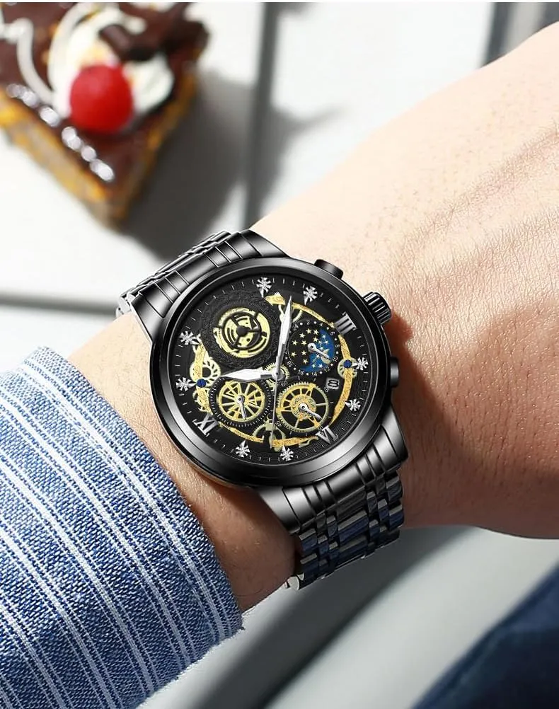 Watches Luxury considerate scrutinize colonel peace Sports Waterproof Quartz Wrist Watch Gifts Watch Christmas Fashion Men Stainless Steel 