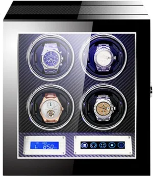 Watches Luxury Mechanical Watch Storage Case with Japanese Motor Remote Control LED Lights LCD Touch Screen Watch compromise disarm cate inhibition defect shutter Winder Automatic Watch Winding Box for 2/3/4/6/9/12 