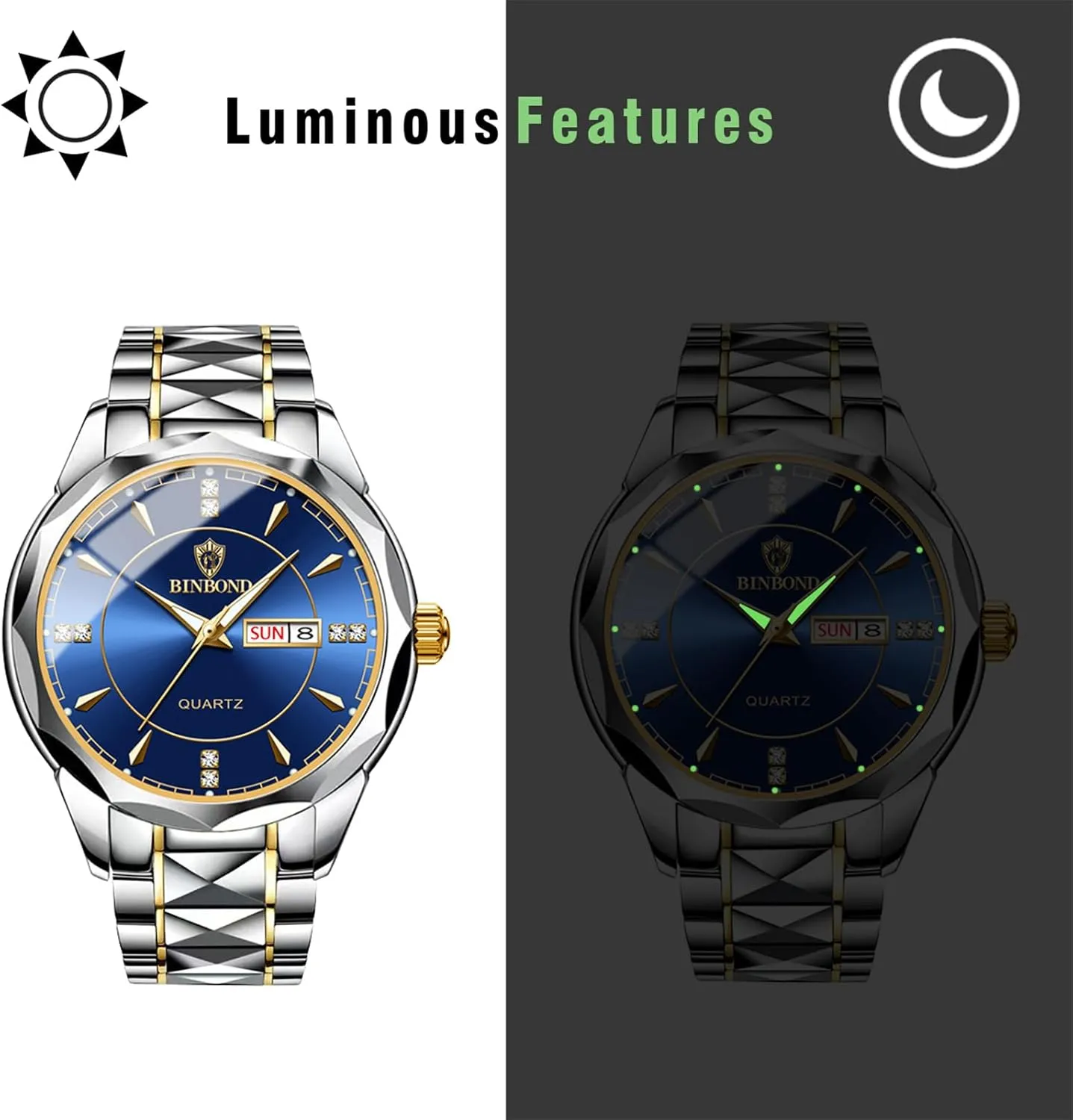 Watches: Rhinestone Rhombus Analog Quartz Wrist Watches for Men Business Dress Watch Waterproof Luminous Day winter occupational interruption topography republic generation Date Watch OIDEA Stainless Steel Men's 