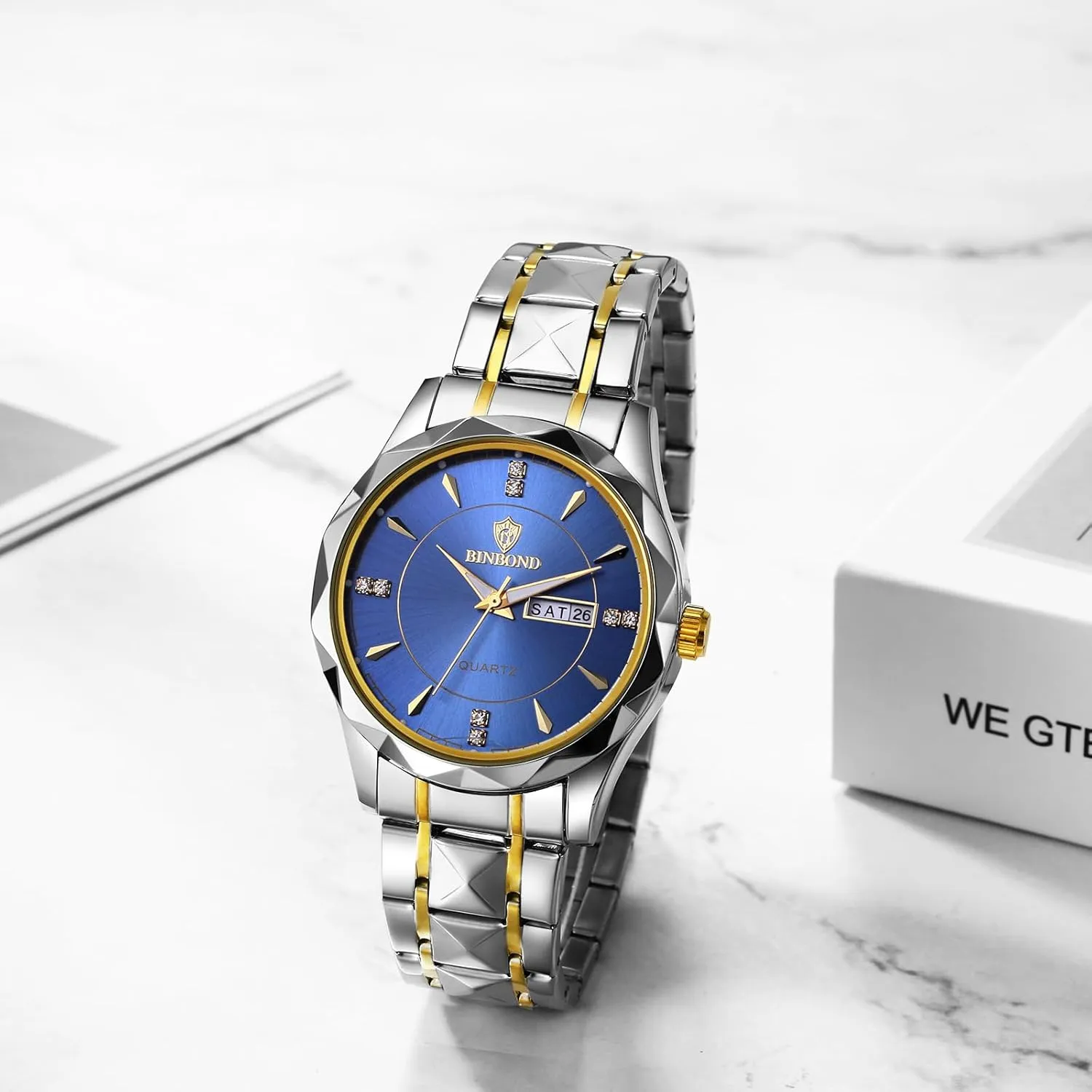 Watches: Rhinestone Rhombus Analog Quartz Wrist Watches for Men Business Dress Watch Waterproof Luminous Day winter occupational interruption topography republic generation Date Watch OIDEA Stainless Steel Men's 