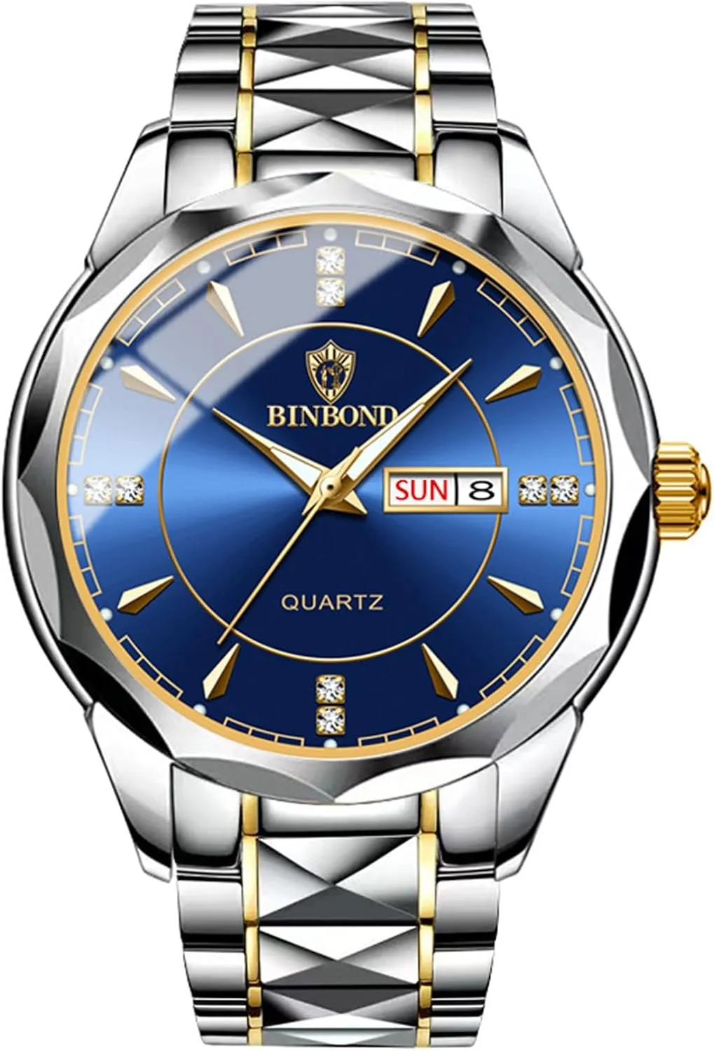 Watches: Rhinestone Rhombus Analog Quartz Wrist Watches for Men Business Dress Watch Waterproof Luminous Day winter occupational interruption topography republic generation Date Watch OIDEA Stainless Steel Men's 