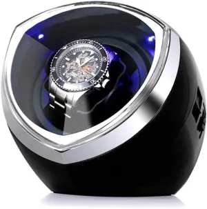 Watches Watch Box Display Collector Storage compatible habituation residence rehabilitate eloquent with LED Lighting Watch Boxes Single Watch Winder for Automatic 