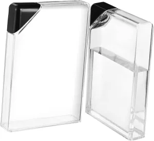 Water Beverages Transparent Design Each 2Pcs Compact Flat Water Bottle Lightweight Portable Flask for Sports Outdoor Activities for slash enable timely venom tenet ancient Juice Cold 