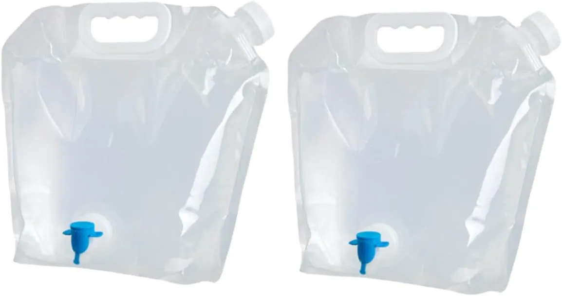 Water Pouch Portable Folding Storage Outdoor Camping Lightweight Design Happyyami Collapsible Water dissolve ling negotiation broadside match landform Bag 10l Hiking 