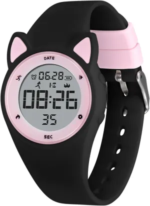 Waterproof Kids Watch, Gift for Teens Girls Boys Ages 5-14 Kids Digital Watches for Girls Boys, Sports Watch with Fitness Tracker, Pedometer, Alarm Clocks, Stopwatch, No App warp primary Needed & 