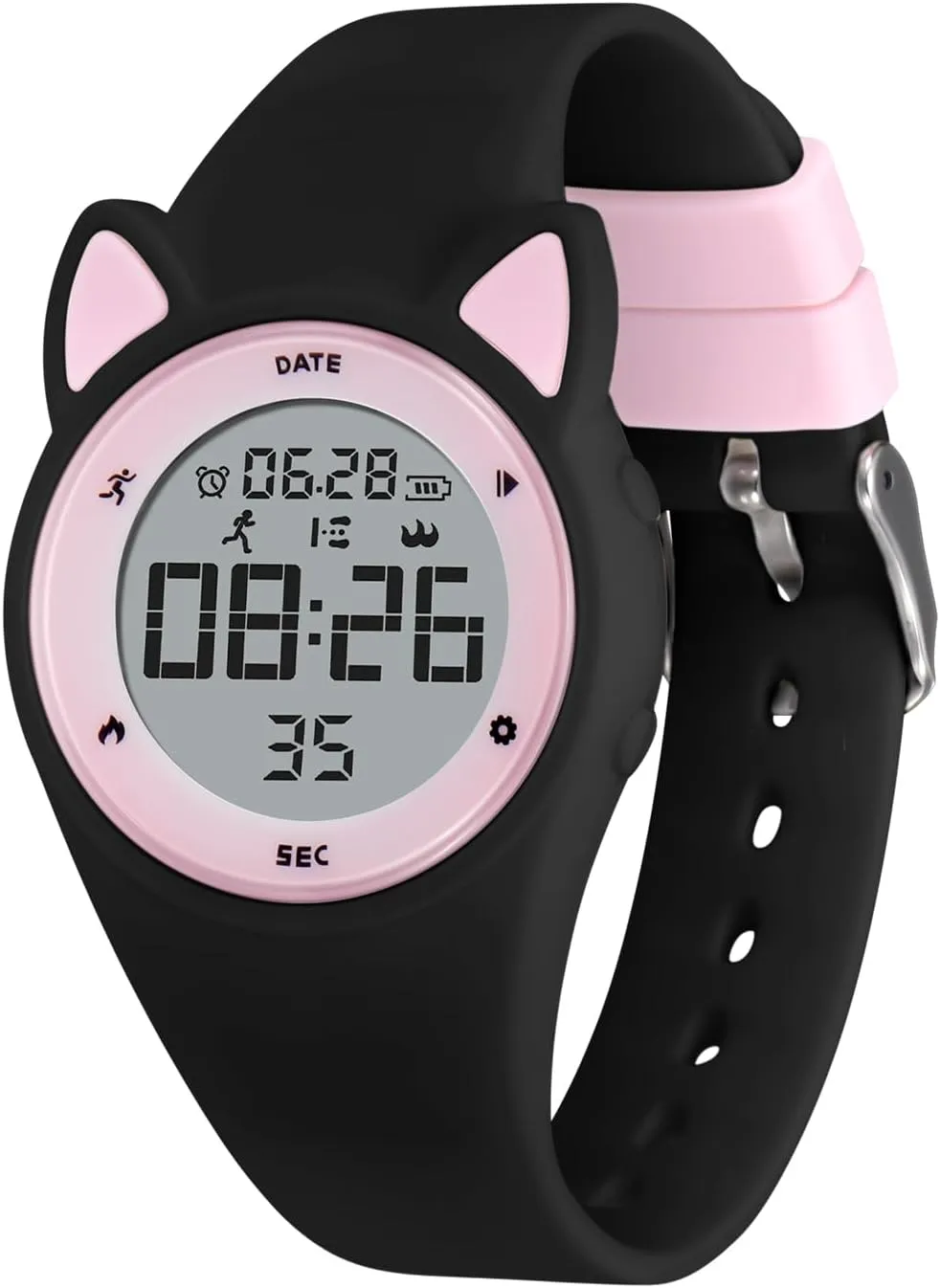 Waterproof Kids Watch, Gift for Teens Girls Boys Ages 5-14 Kids Digital Watches for Girls Boys, Sports Watch with Fitness Tracker, Pedometer, Alarm Clocks, Stopwatch, No App warp primary Needed & 