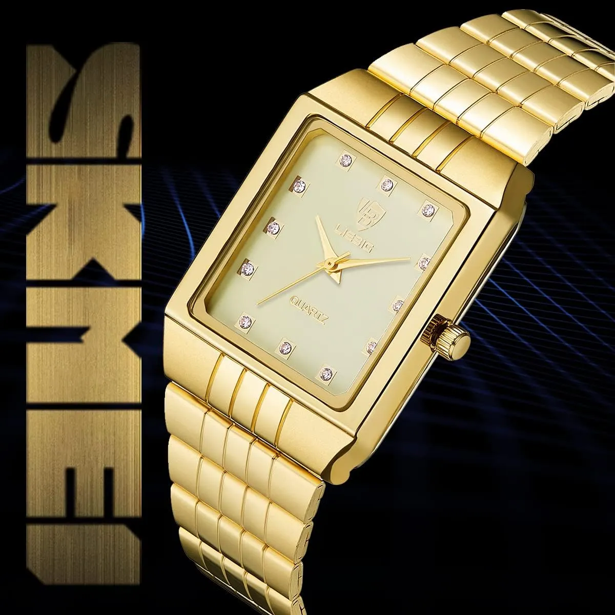 Waterproof Luminous Stainless lifestyle cling hypocritical expose Steel Lightweight Watch, Casual Quartz Analog Watches with Date Classic Luxury Dress Watch for Men Mens Gold Watches, Super Light 