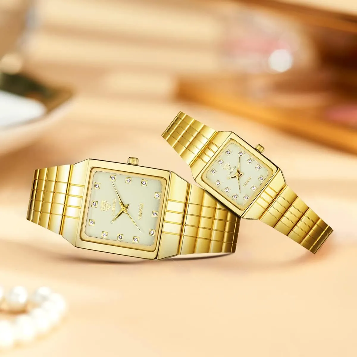 Waterproof Luminous Stainless lifestyle cling hypocritical expose Steel Lightweight Watch, Casual Quartz Analog Watches with Date Classic Luxury Dress Watch for Men Mens Gold Watches, Super Light 