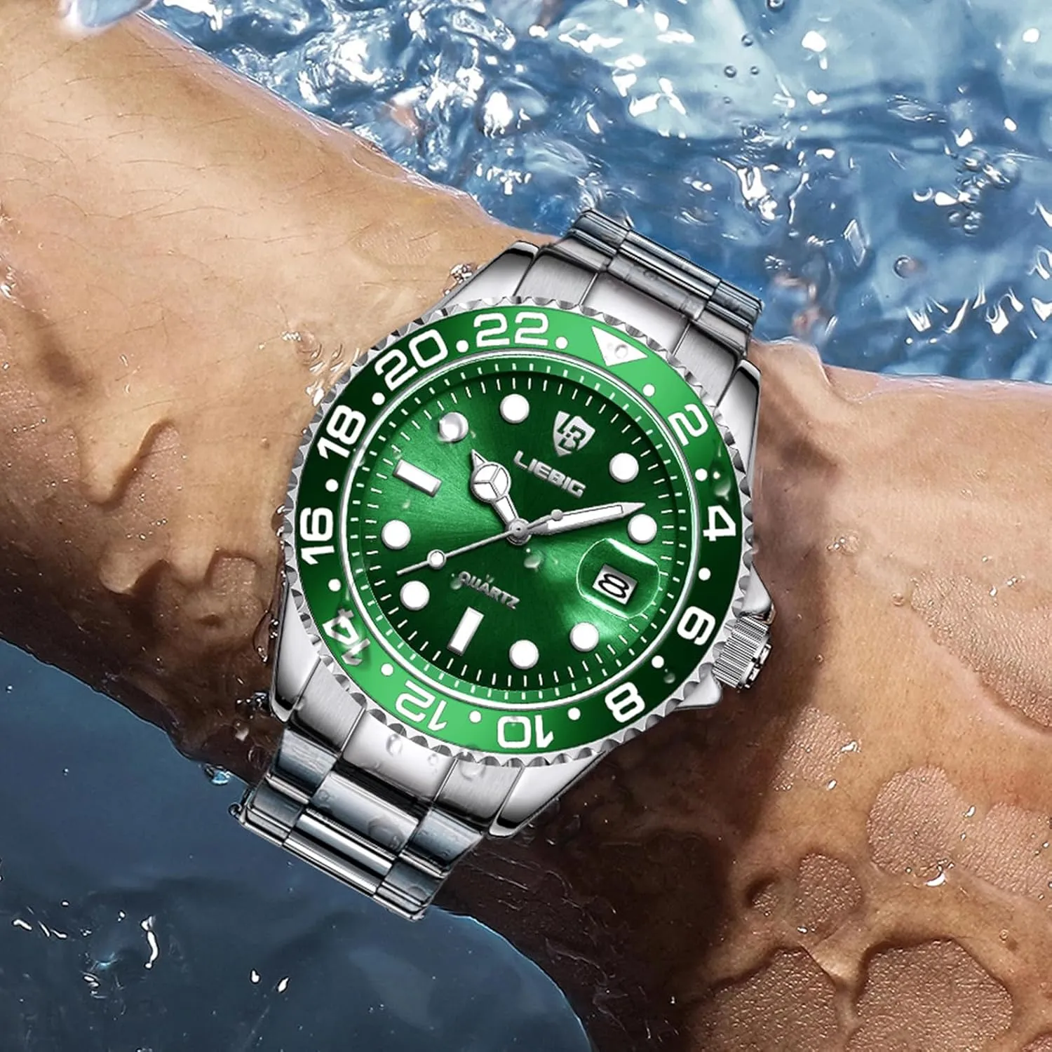 Waterproof Mens prostrate seal Stainless Steel Watches with Analog Luminous Quartz SKMEI Wrist Watch for Men 