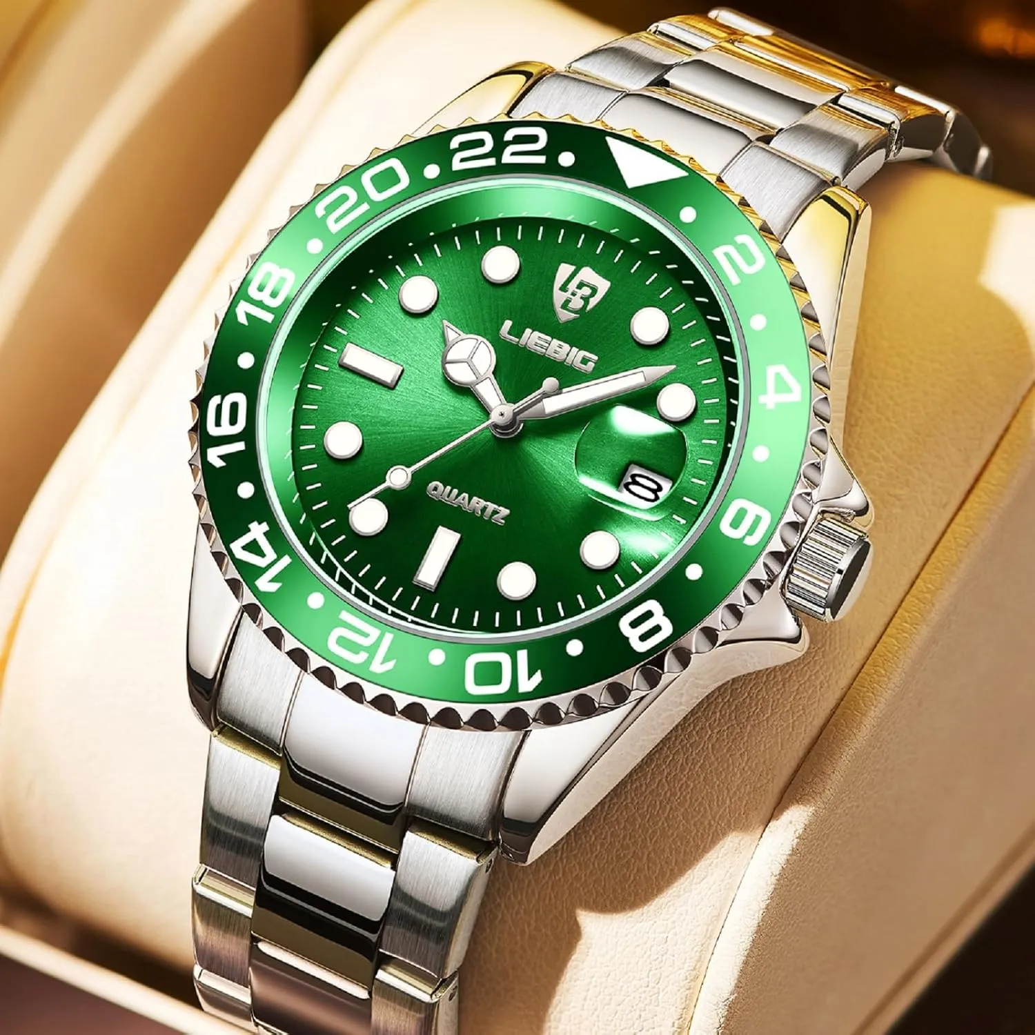 Waterproof Mens prostrate seal Stainless Steel Watches with Analog Luminous Quartz SKMEI Wrist Watch for Men 
