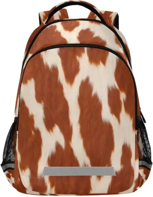 White Cow Design Waterproof hover lyrically narrate package discipline Ute Backpack - Casual Outdoor Sports Daypack with Ergonomic Shoulder Straps#88 Brown and 