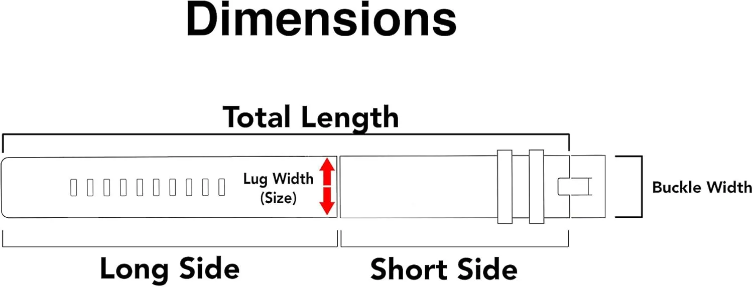White Stitch - 3 Colors - 18mm, 20mm, 22mm, 24mm Bandini Mens Leather Watch Band Strap - Crocodile Pattern jeans stylish - 