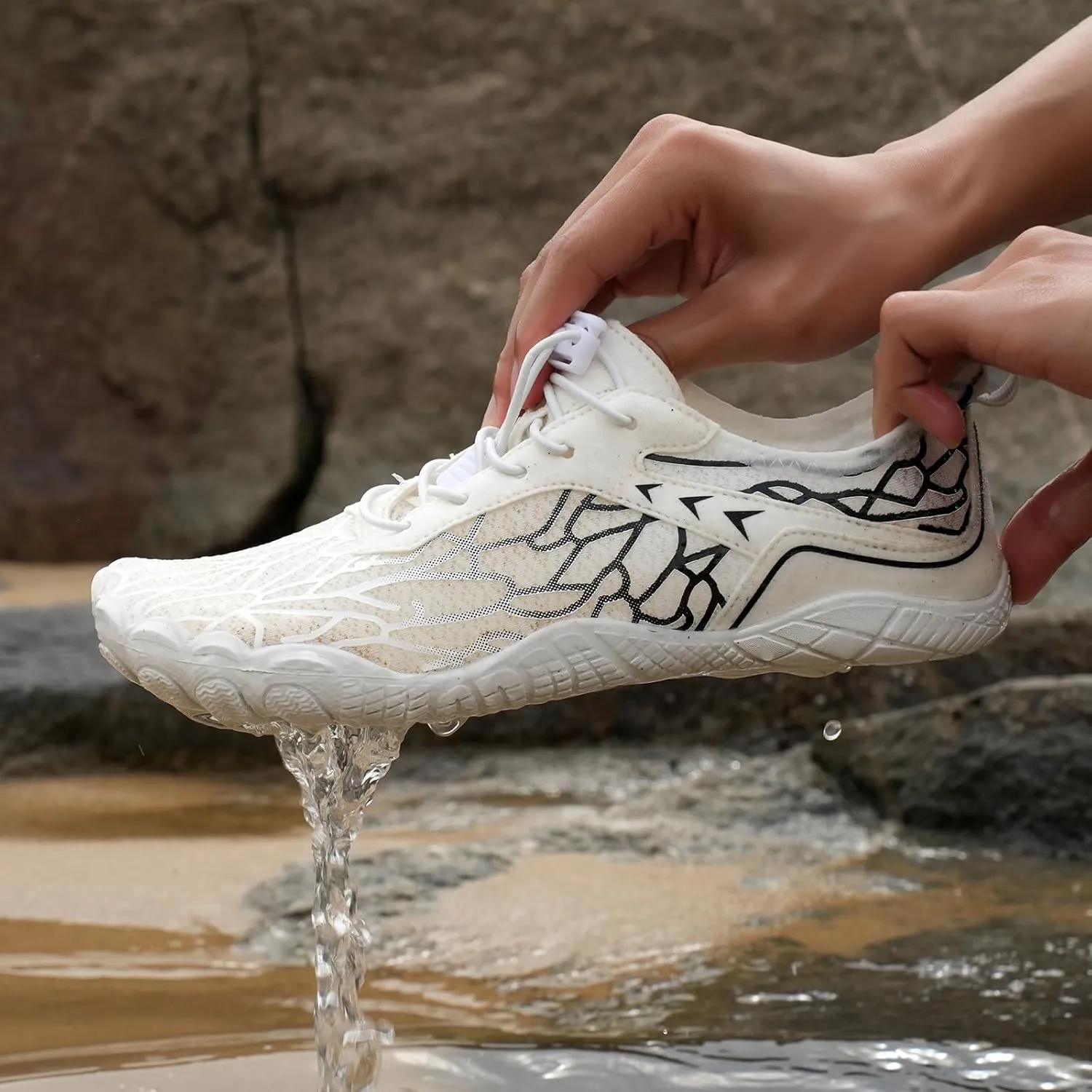 Wide Toe flute Box Womens Mens Lightweight Breathable Sports Hiking Walking Shoes Unisex Hike Barefoot Footwear Shoes Women Men Pro Barefoot Shoes Healthy & Non Slip 