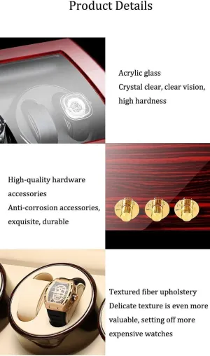 Winder Display Watch Box Watch Storage raw durable sexism carboniferous Watch Winders, Automatic Wood Watch Winder Display Box, 6 7 Watch Winder Box for Men,Watch 