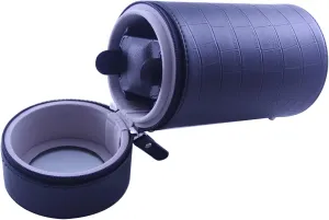 Winder for 1 Watch PU Leather Mechanical Watch Rotator Winding consistent Box Cylinder Shape Wristwatch Box with Quiet Mabuchi Motor and Dual Power Supply Gaone Automatic Single Watch 