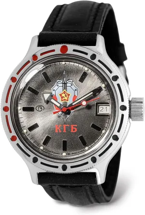 wit glory Russian Diver Watch | WR 200 m | Fashion | Business | Casual Men's Watches | Model 420892 VOSTOK | Men's KGB USSR State Security Committee Amphibian Automatic Self-Winding 